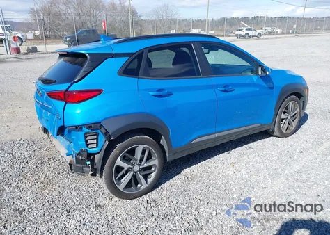 2020 Hyundai Kona Ultimate z USA, uszkodzony, nr VIN KM8K5CA57LU490676